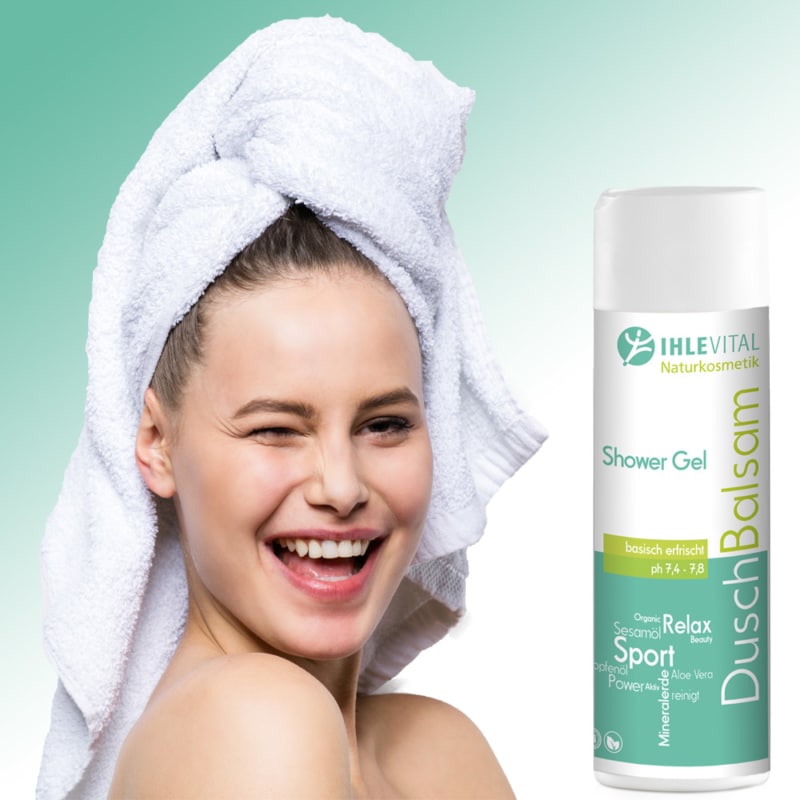 Basisches Dusch Gel - erfrischt + pflegt - DuschBalsam IHLEVITAL