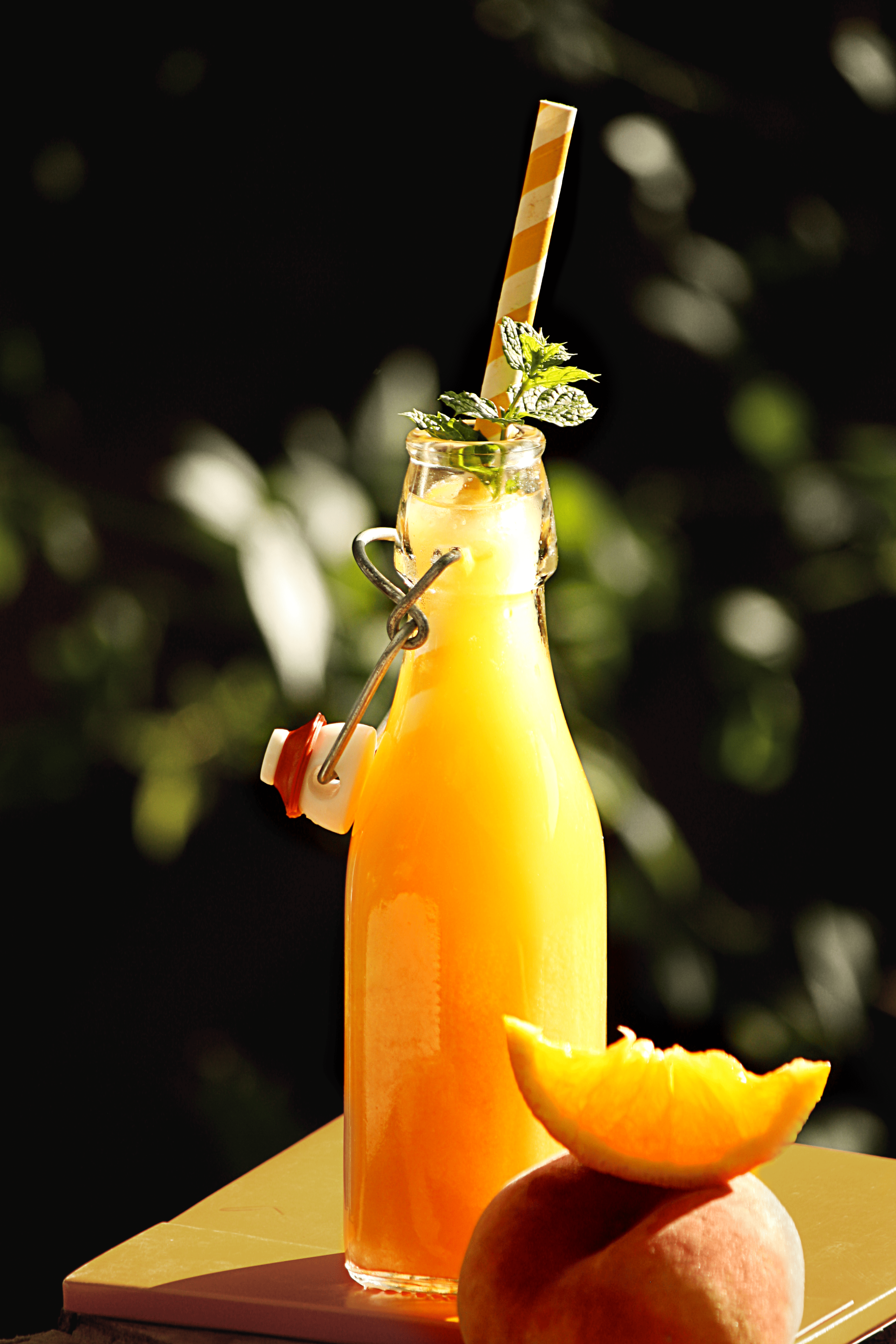 Pfirsich Orangen Shake