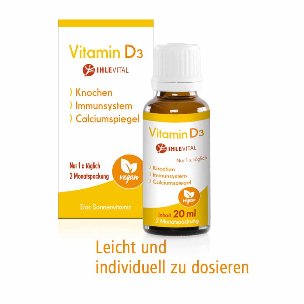 Vitamin D3 20 ml 2 Monate IHLEVITAL