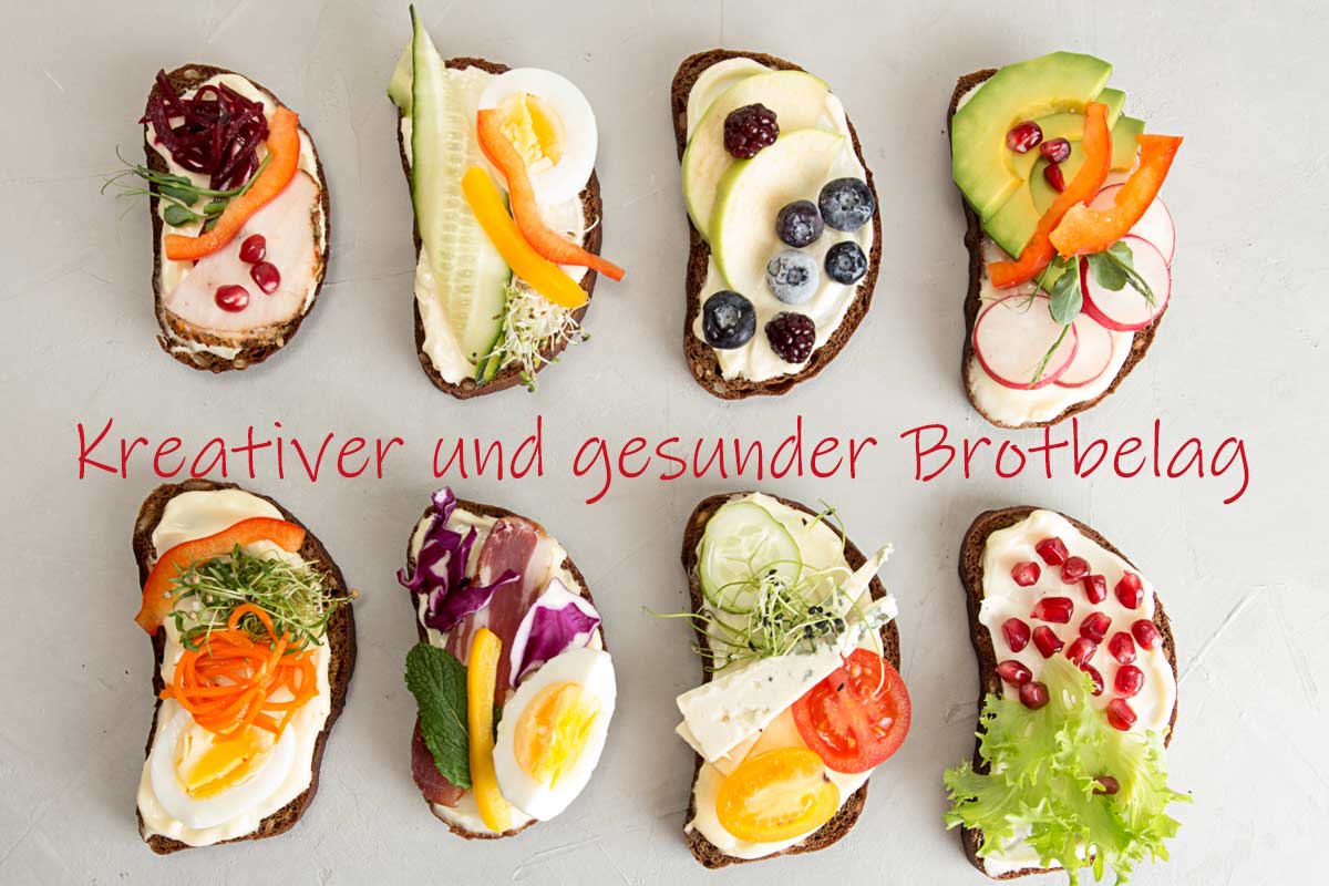 kreativer Brotbelag