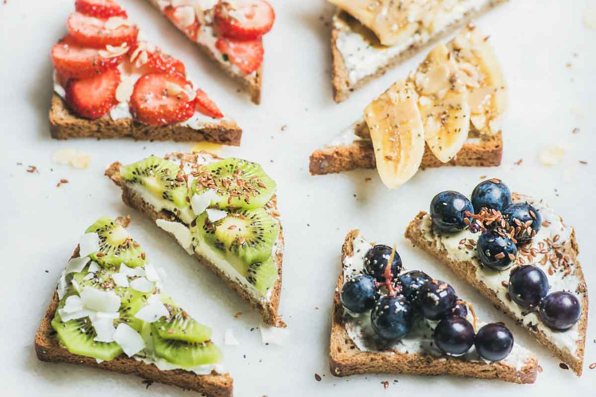 Vollkorntoast mit Frucht