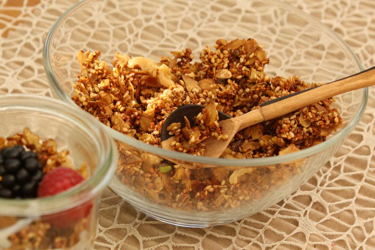 Basen Müsli knuspig – Granola basisch selbstgemacht