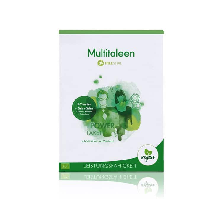 Multitaleen, Ihlevital, basisch, Bio, Säure Basen Kur, Immunsystem, B Vitamine, Aminosären, B12, Mangan, Zink, Selen, Inulin, Produktbild