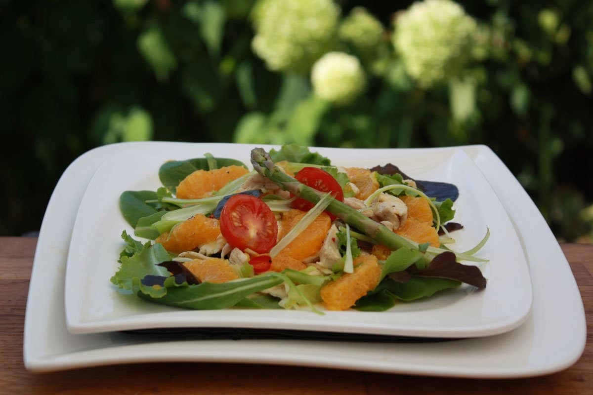 Orange küsst Huhn – Low Carb