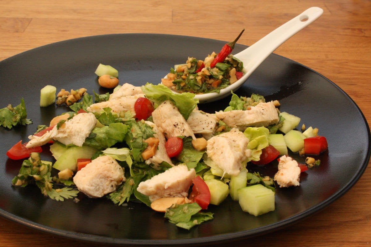 Thai Salat mit Huhn